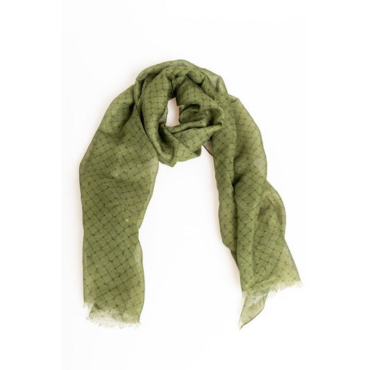 Trussardi Green Modal Men Scarf