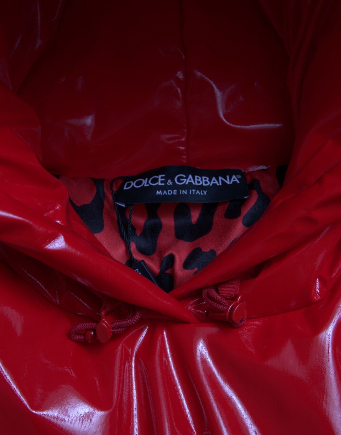 Dolce & Gabbana Chic Shiny Red Cropped Jacket