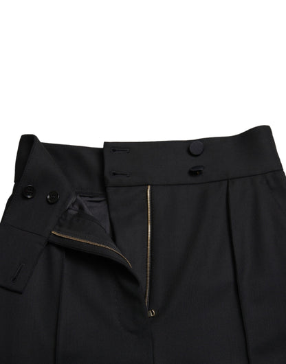 Dolce & Gabbana Elegant High Waist Tapered Wool Pants