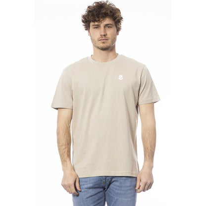 Invicta Beige Cotton Men T-Shirt