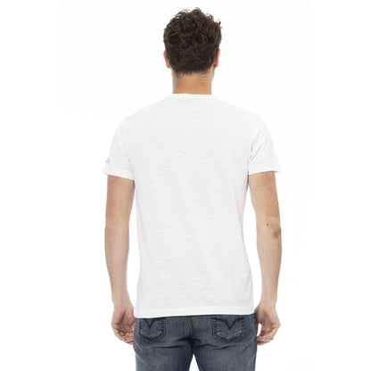 Trussardi Action White Cotton Men T-Shirt