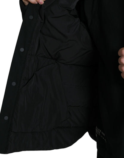 Dolce & Gabbana Elegant Black Padded Parka Jacket