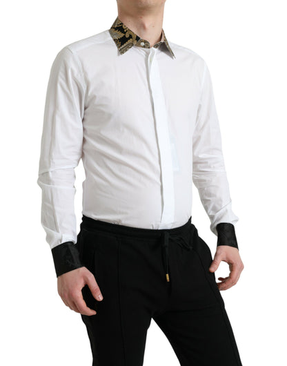 Dolce & Gabbana Elegant Gold Detail Dress Shirt