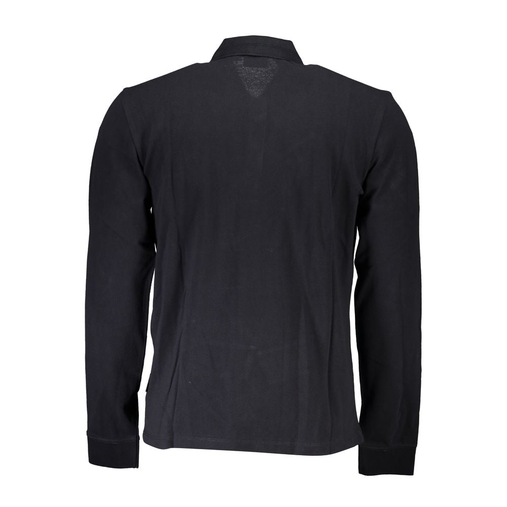 Napapijri Black Cotton Men Polo Shirt