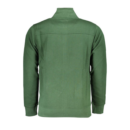 U.S. Grand Polo Chic Green Embroidered Zip Sweatshirt