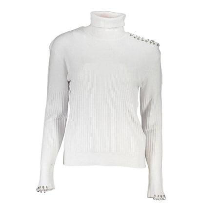 Patrizia Pepe Chic Turtleneck Sweater with Contrast Details