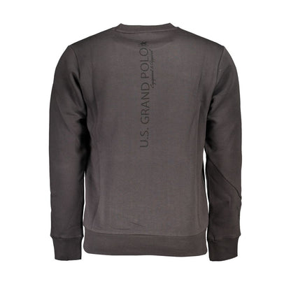 U.S. Grand Polo Sleek Gray Fleece Crew Neck Sweatshirt