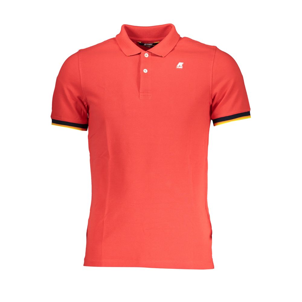 K-WAY Elegant Pink Contrast Detail Polo Shirt