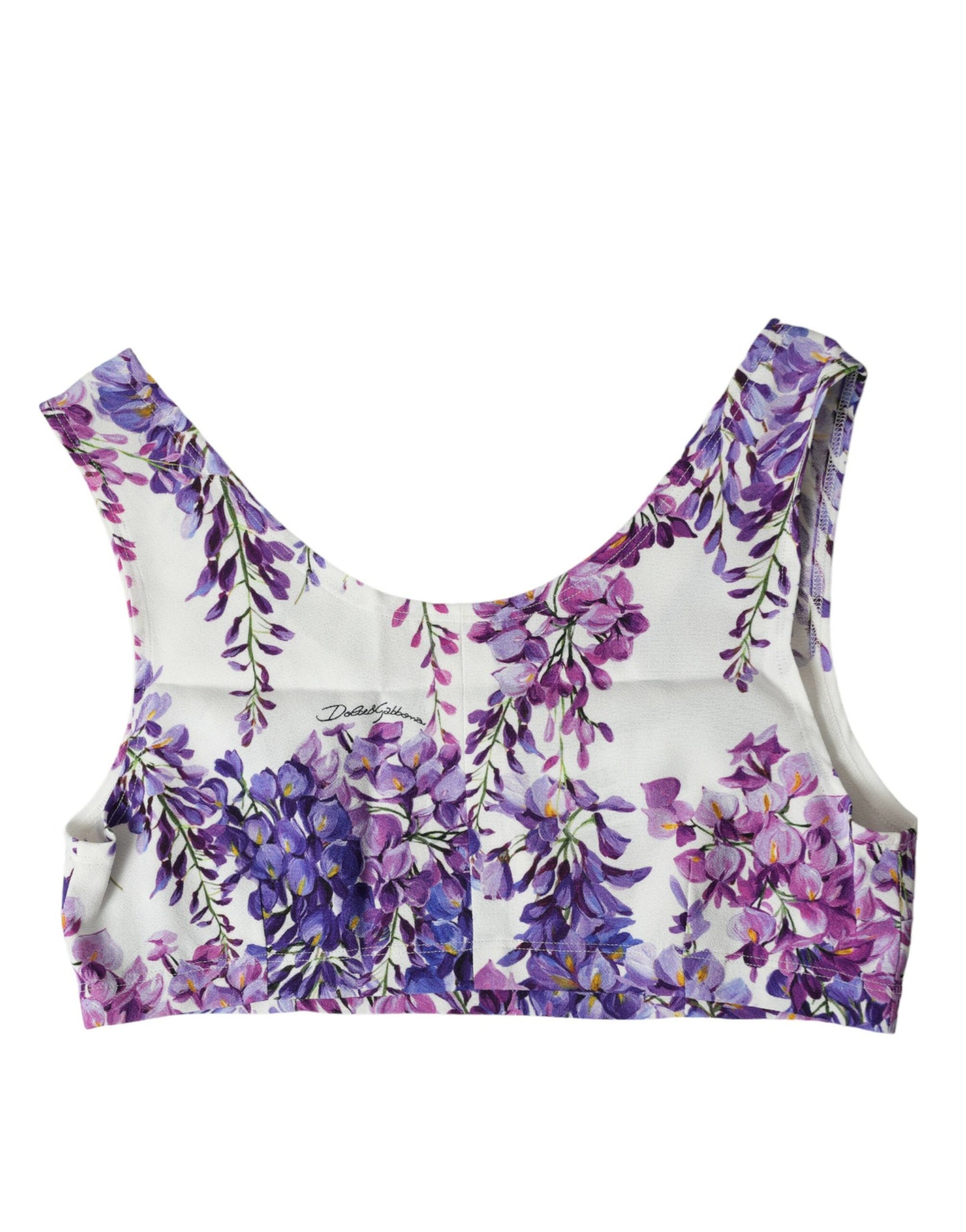 Dolce & Gabbana Elegant Floral Cropped Top