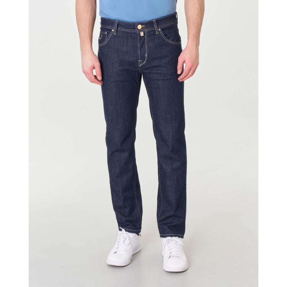 Jacob Cohen Blue Cotton Jeans & Pant