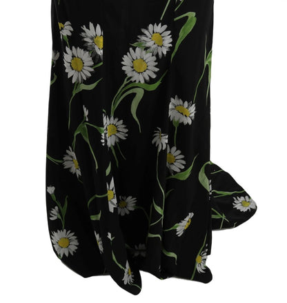 Dolce & Gabbana Sunflower Print Full Length Sheath Dress