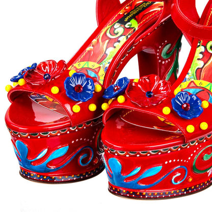 Dolce & Gabbana Sicilian Elegance Leather Clogs