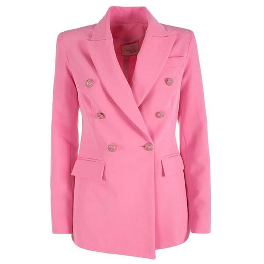 Yes Zee Elegant Pink Nylon Classic Jacket