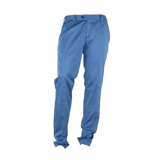 Made in Italy Elegant Light Blue Italian Summer Trousers