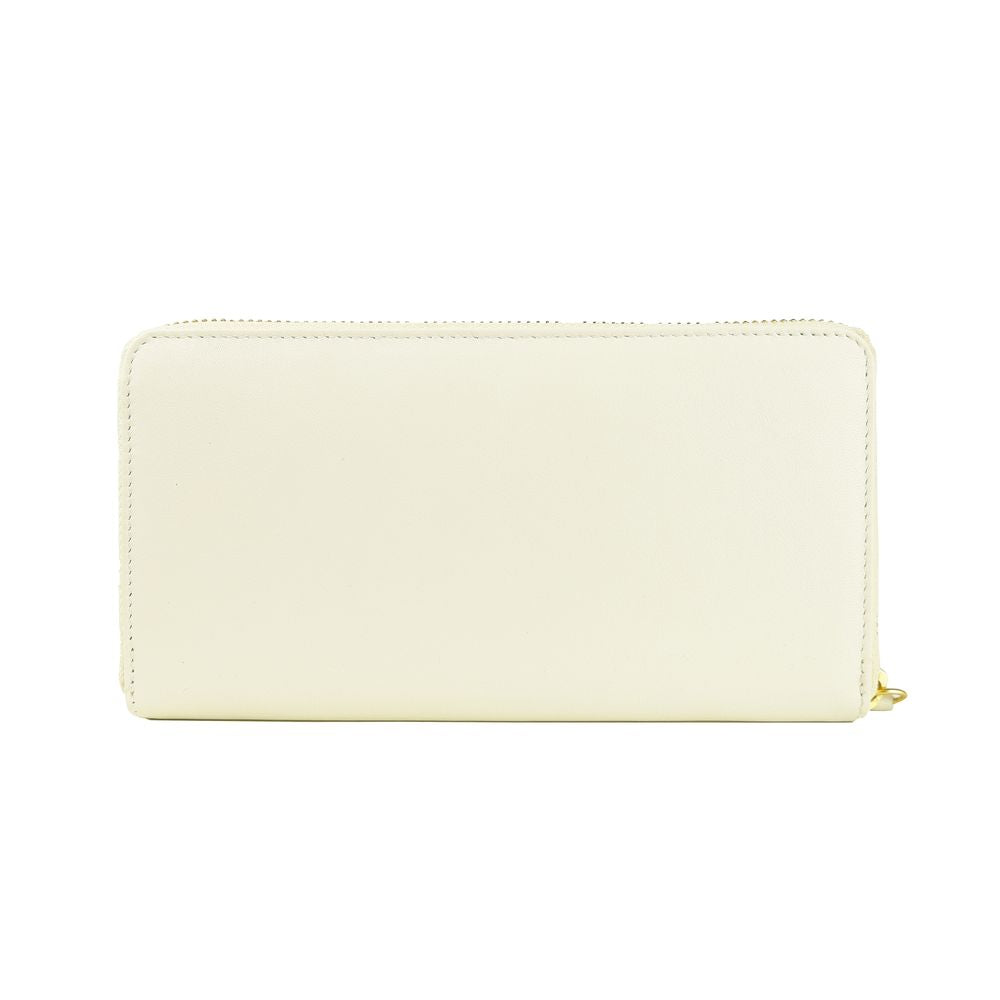 Cavalli Class White Calfskin Women Wallet