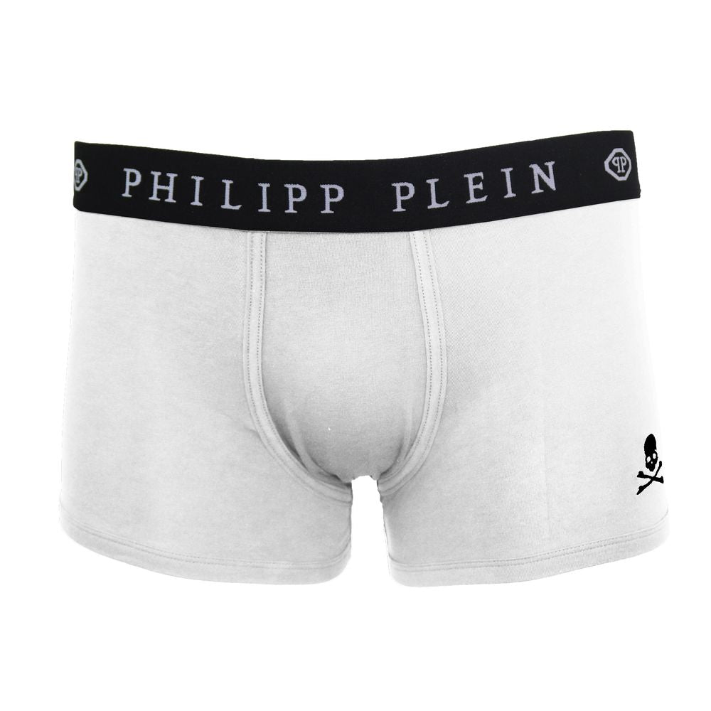 Philipp Plein White Cotton Men's Boxer