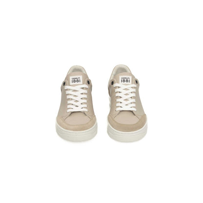 Cerruti 1881 Beige Leather Women Sneaker