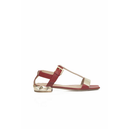 Cerruti 1881 Red Goat Leather Women Sandal