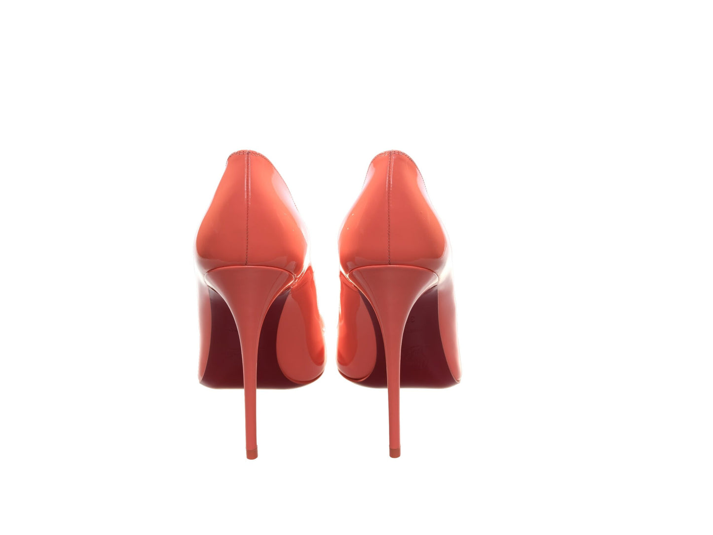 Christian Louboutin So Kate 120 Orange Patent Leather High Heel Pumps