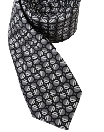 Dolce & Gabbana Multicolor Patterned 100% Silk Adjustable Tie