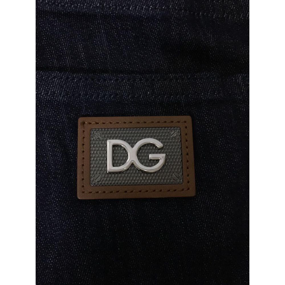 Dolce & Gabbana Blue Cotton Jeans & Pant