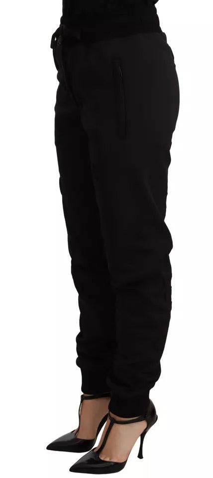 Dolce & Gabbana Black Jogger Women Polyester Pants