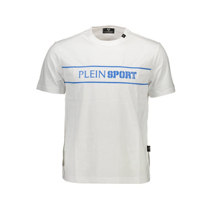 Plein Sport White Cotton Men T-Shirt