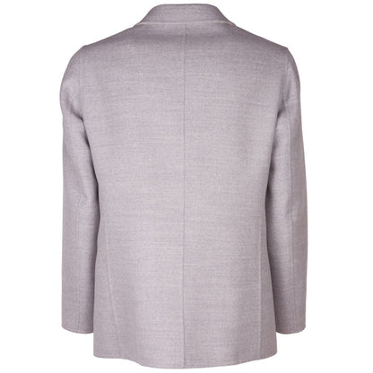 Made in Italy Gray Wool Vergine Blazer