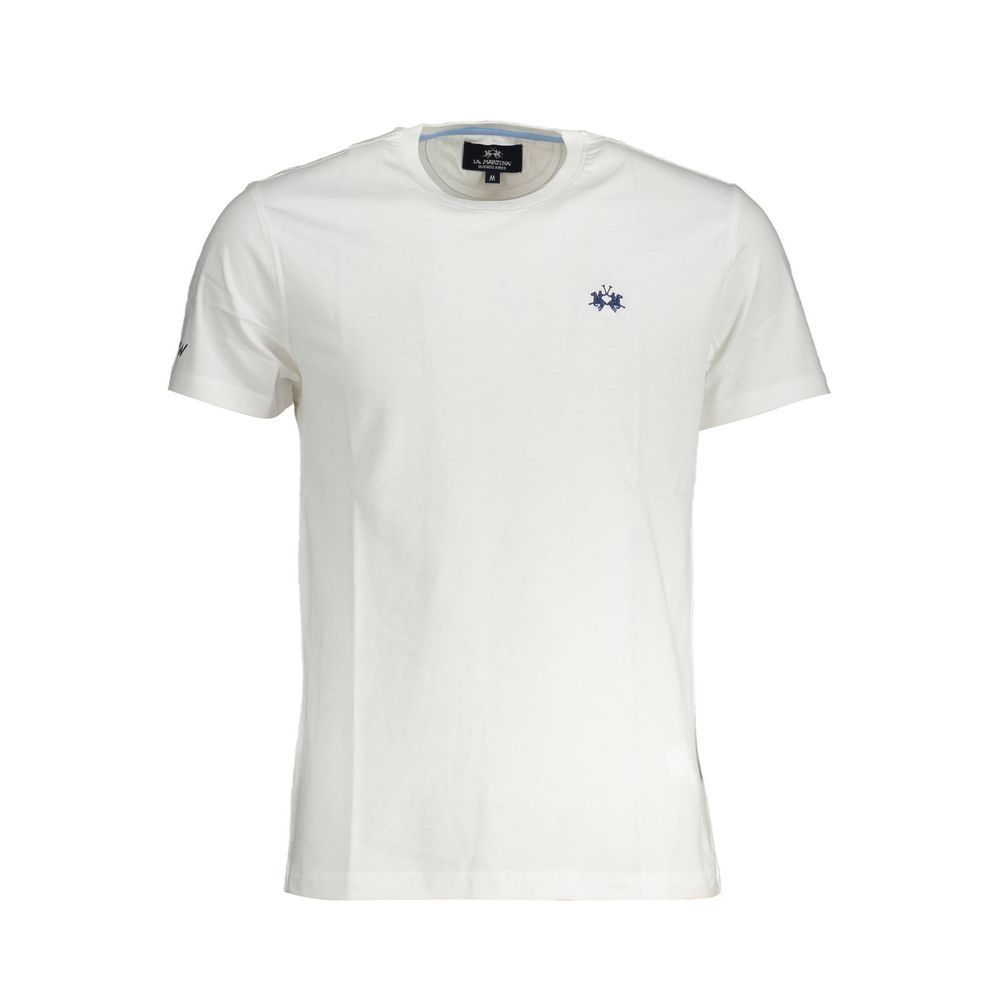 La Martina White Cotton Men T-Shirt