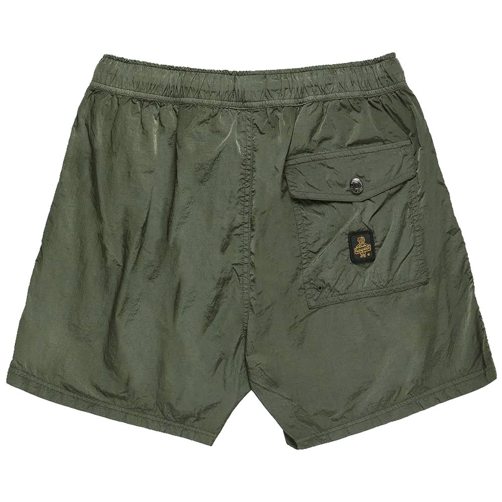 Refrigiwear Green Nylon Men Swim Trunk