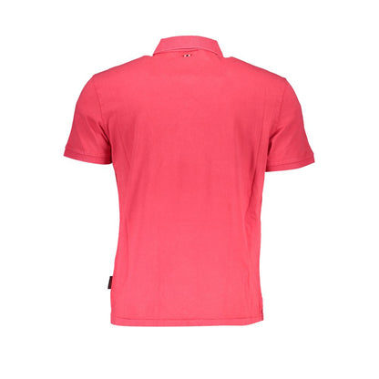 Napapijri Pink Cotton Polo Shirt