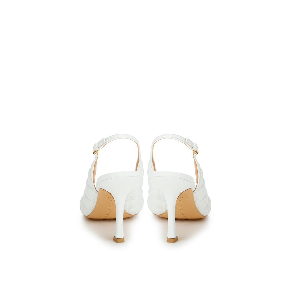 Bottega Veneta White Leather Sandal