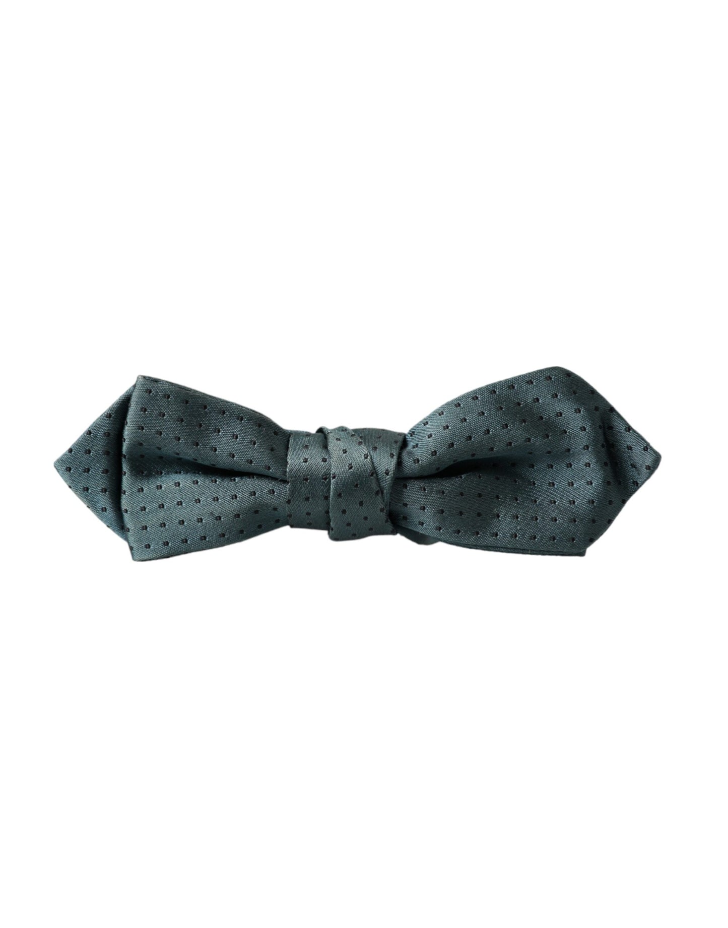 Dolce & Gabbana Green Silk Fantasy Adjustable Neck Men Papillon Bow Tie