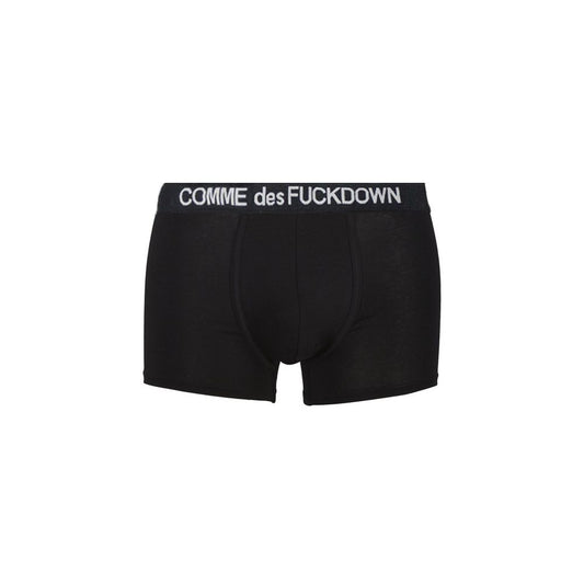 Comme Des Fuckdown Black Cotton Underwear