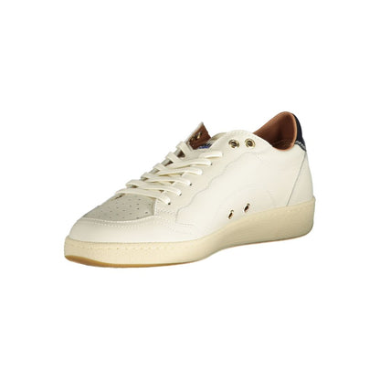 Blauer White Polyester Sneaker