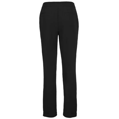 Yes Zee Black Polyester Jeans & Pant