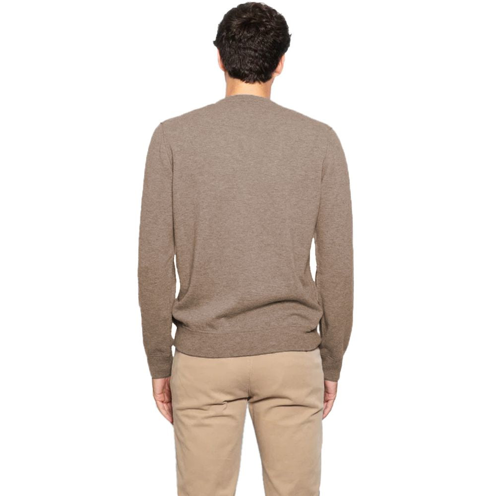 Alpha Studio Brown Wool Vergine Sweater