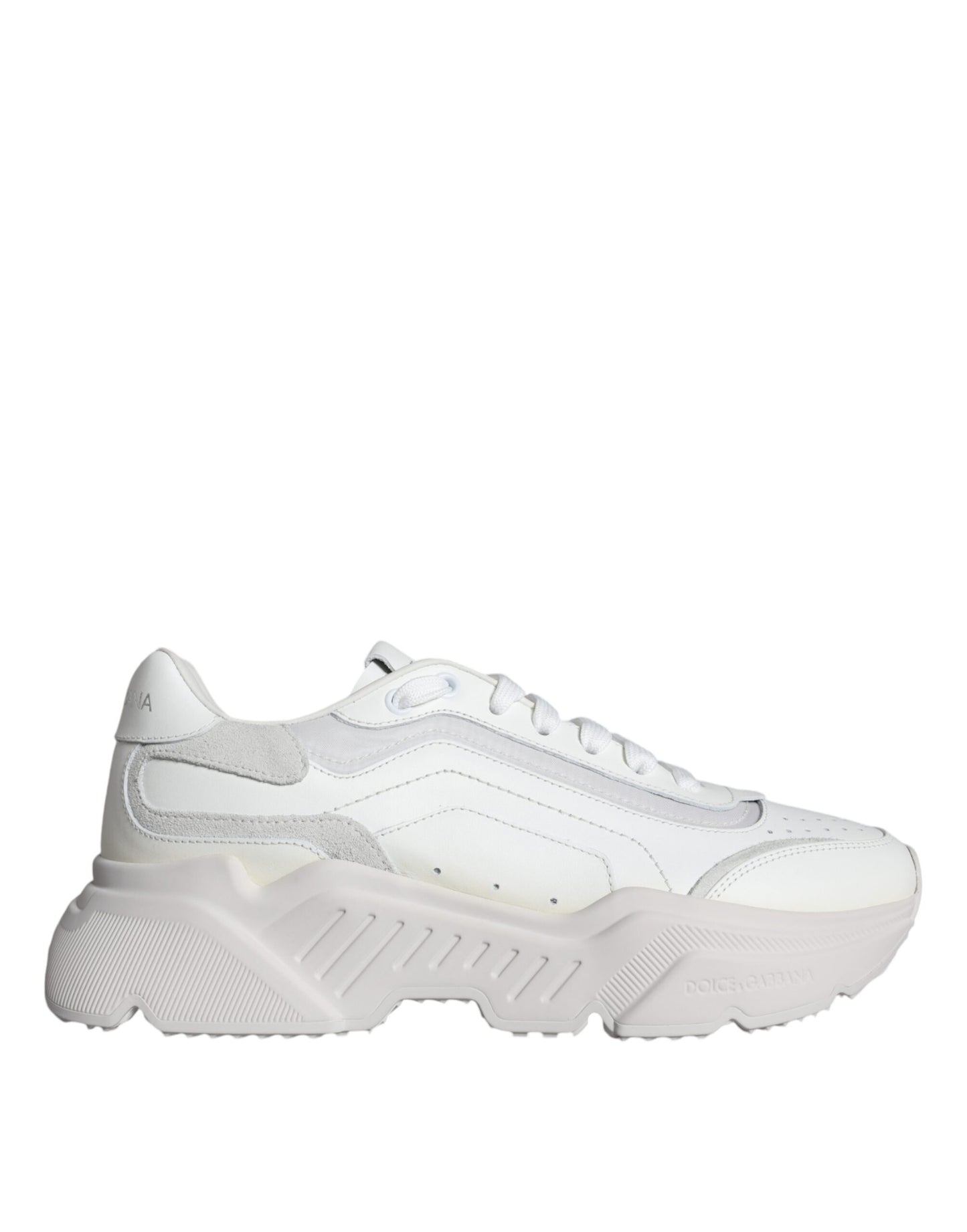 Dolce & Gabbana White DAYMASTER Calf Leather Sneakers Shoes