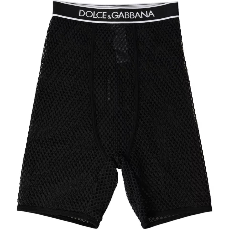 Dolce & Gabbana Black Cotton Stretch Women Cycling Underwear