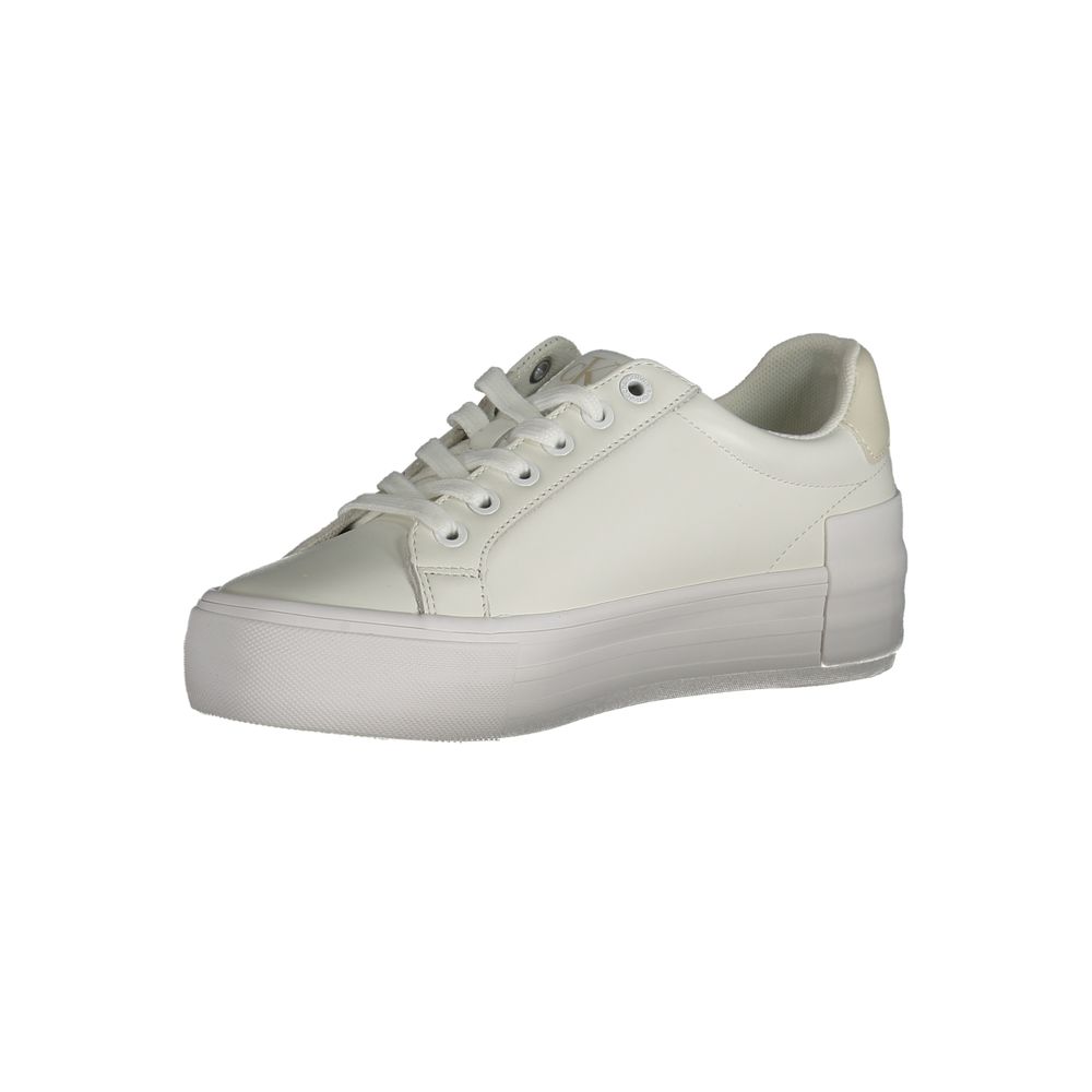 Calvin Klein White Leather Women Sneaker