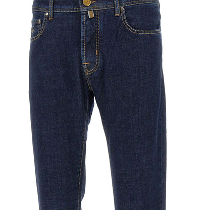 Jacob Cohen Blue Cotton Jeans & Pant