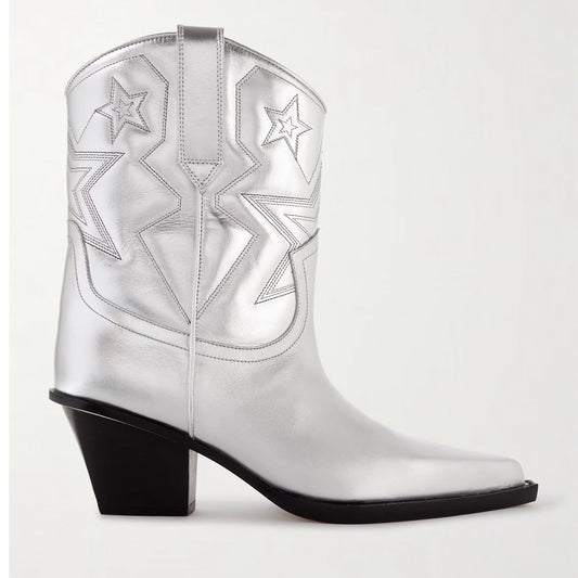 Paris Texas Gray Leather Boot