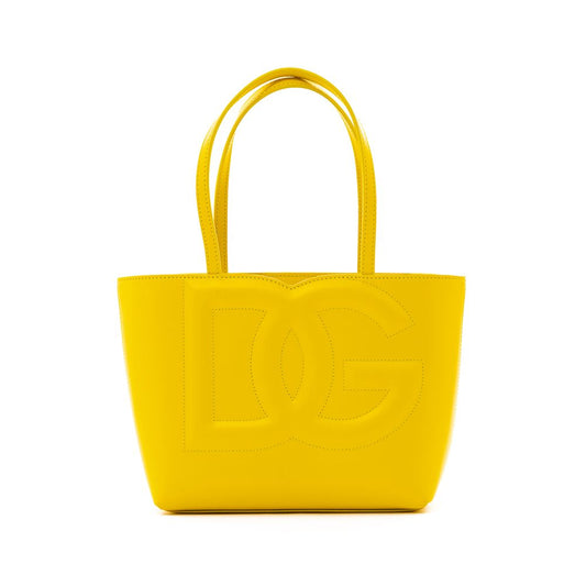 Dolce & Gabbana Yellow Leather Handbag