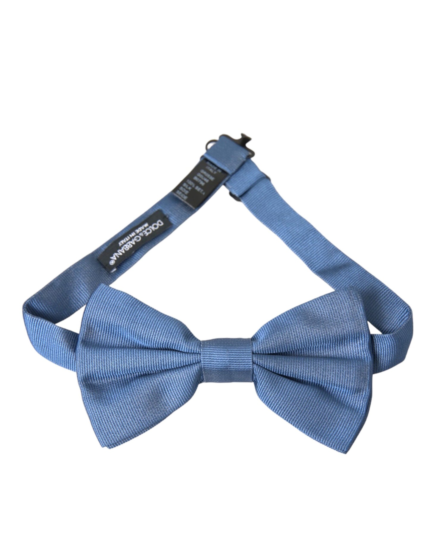 Dolce & Gabbana Blue Silk Adjustable Neck Men Bow Tie