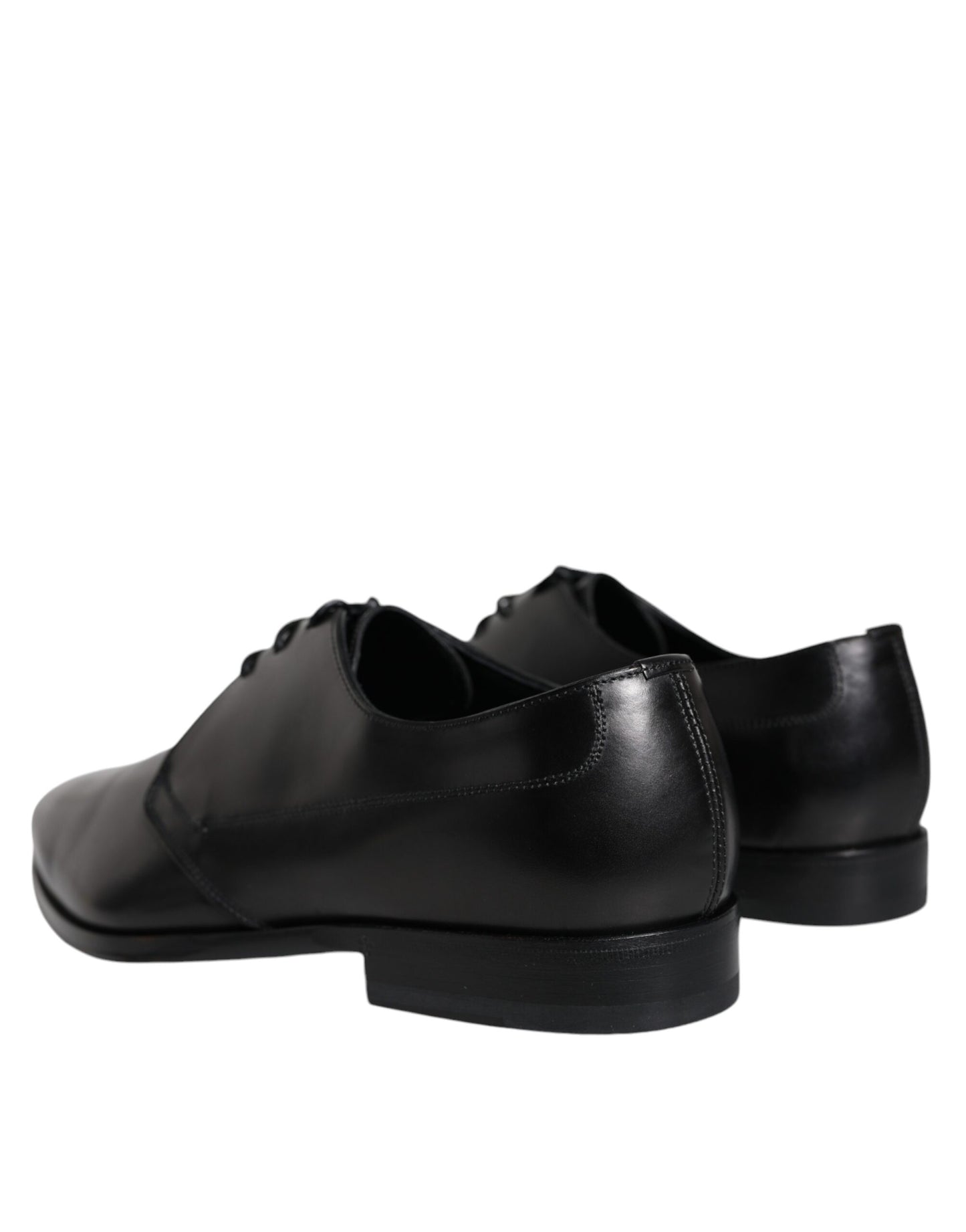 Dolce & Gabbana Black Leather Derby Formal Dress Shoes