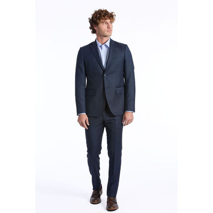 Baldinini Trend Blue Wool Suit