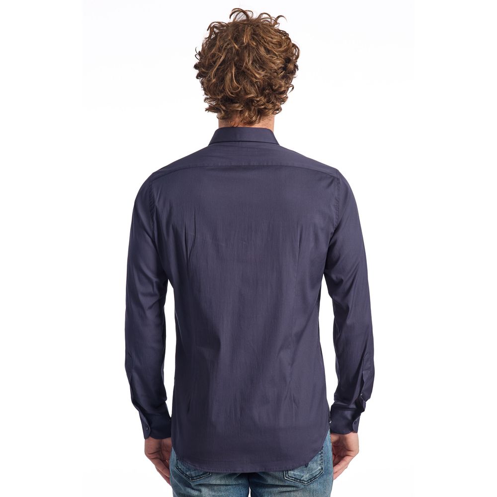 Baldinini Trend Blue Cotton Shirt