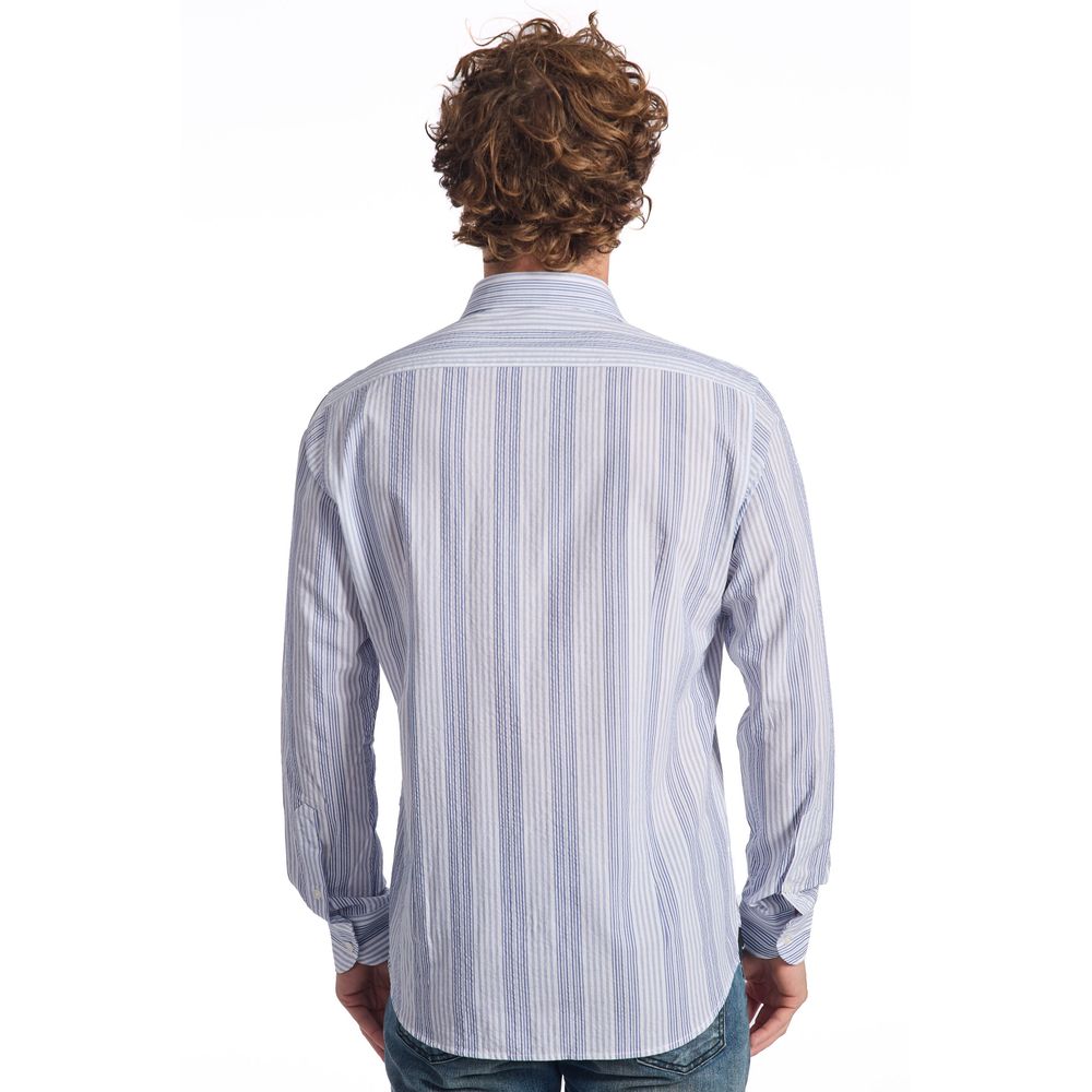 Baldinini Trend Light Blue Cotton Shirt