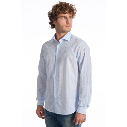 Baldinini Trend Light Blue Cotton Shirt