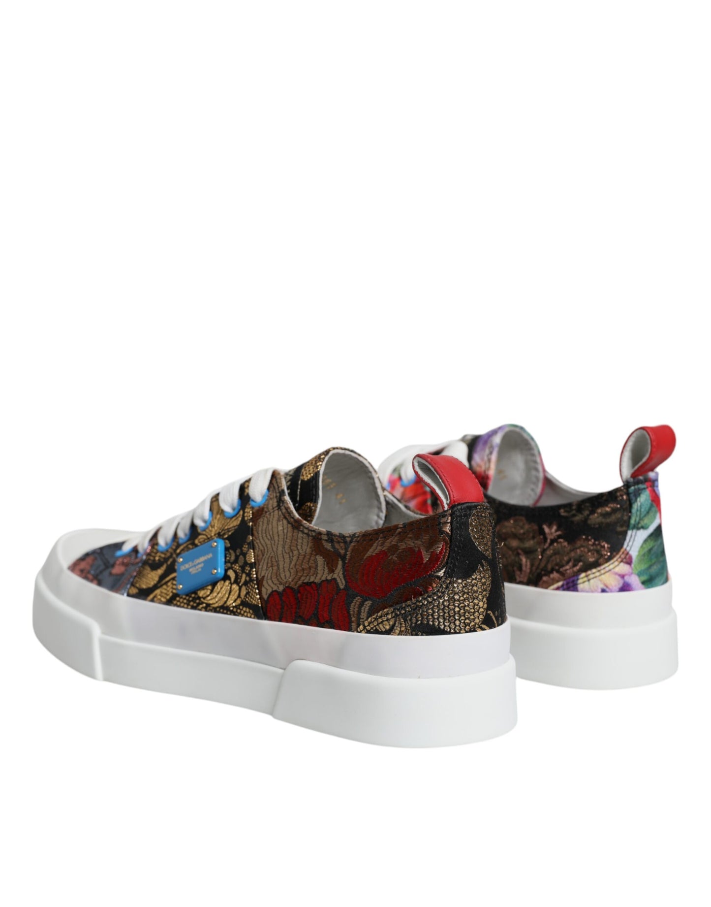 Dolce & Gabbana Multicolor Patchwork Low Top Sneakers Shoes